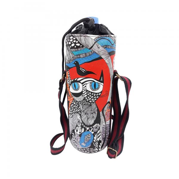 Tasarm Kedi Baskılı Isı Yalıtımlı İçecek Kılıfı