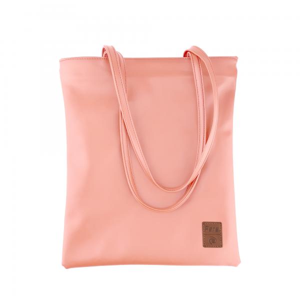 Fermuarlı Pembe  Omuz Çantası