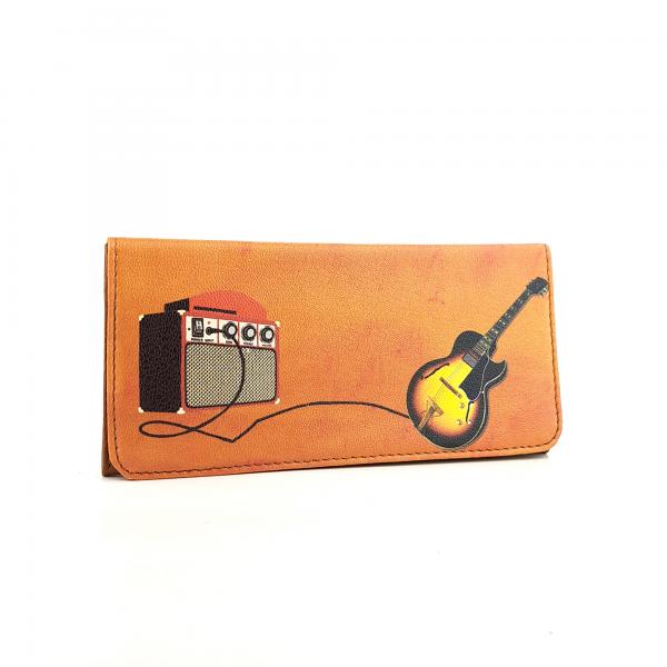 Vintage Gitar ve Amfi Tasarımlı Mıknatıslı Tütün Kesesi 