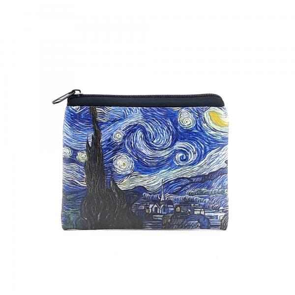 Van Gogh Starry Night Baskılı Bozuk Paralık