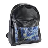 Van Gogh Starry Night Baskılı Büyük Baskılı Sırt Çantası