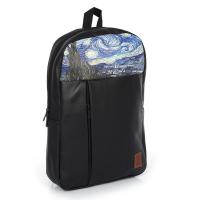 Van Gogh Starry Night Baskılı 15.6 inc Laptop Sırt Çantası